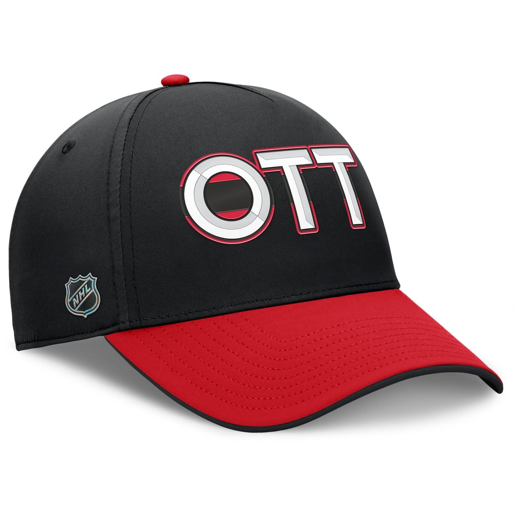 Ottawa Senators Fanatics Authentic Pro Rink Team Code Flex Hat - Black/Red