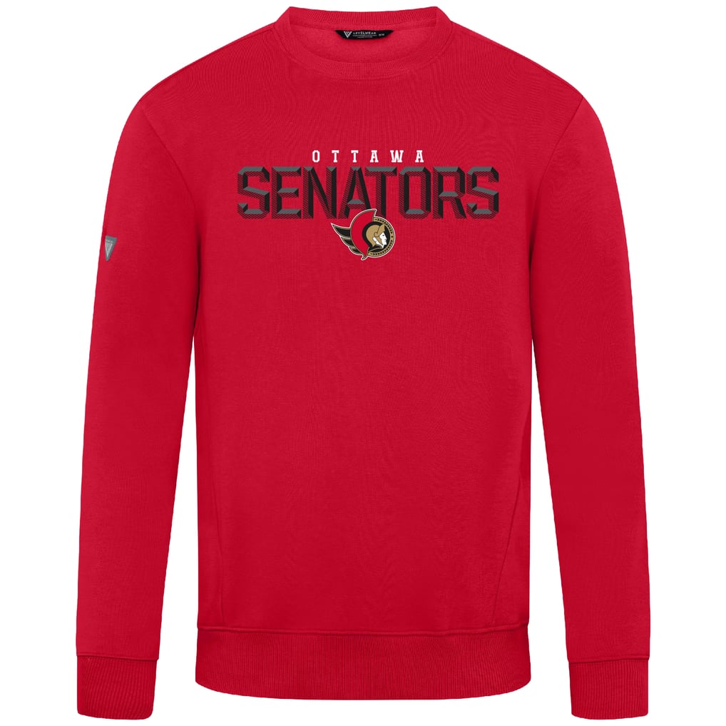 Ottawa Senators Levelwear Zane Carve Pullover Sweatshirt - Red