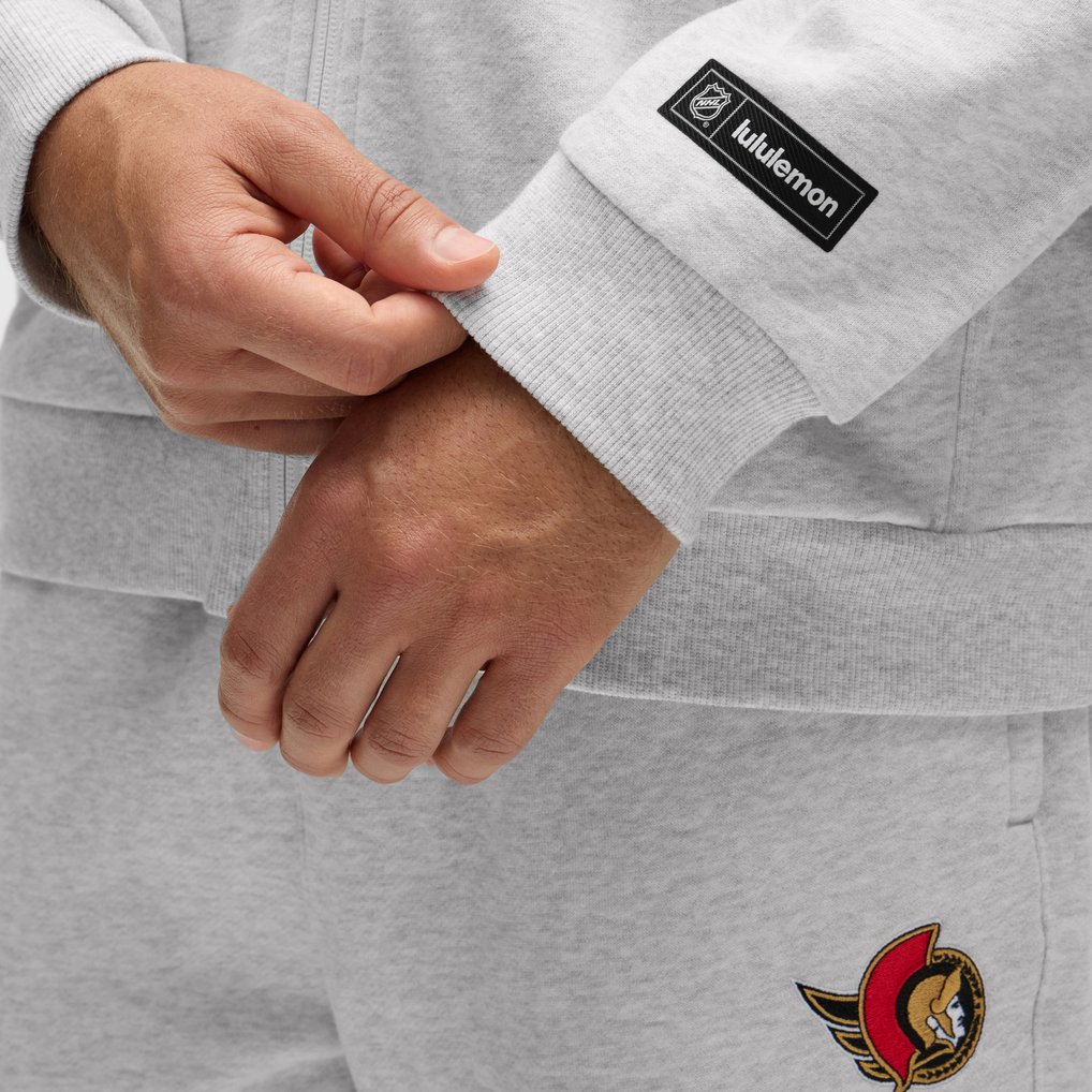Ottawa Senators lululemon Steady State Full-Zip Hoodie - Heathered Core Ultra Light Grey