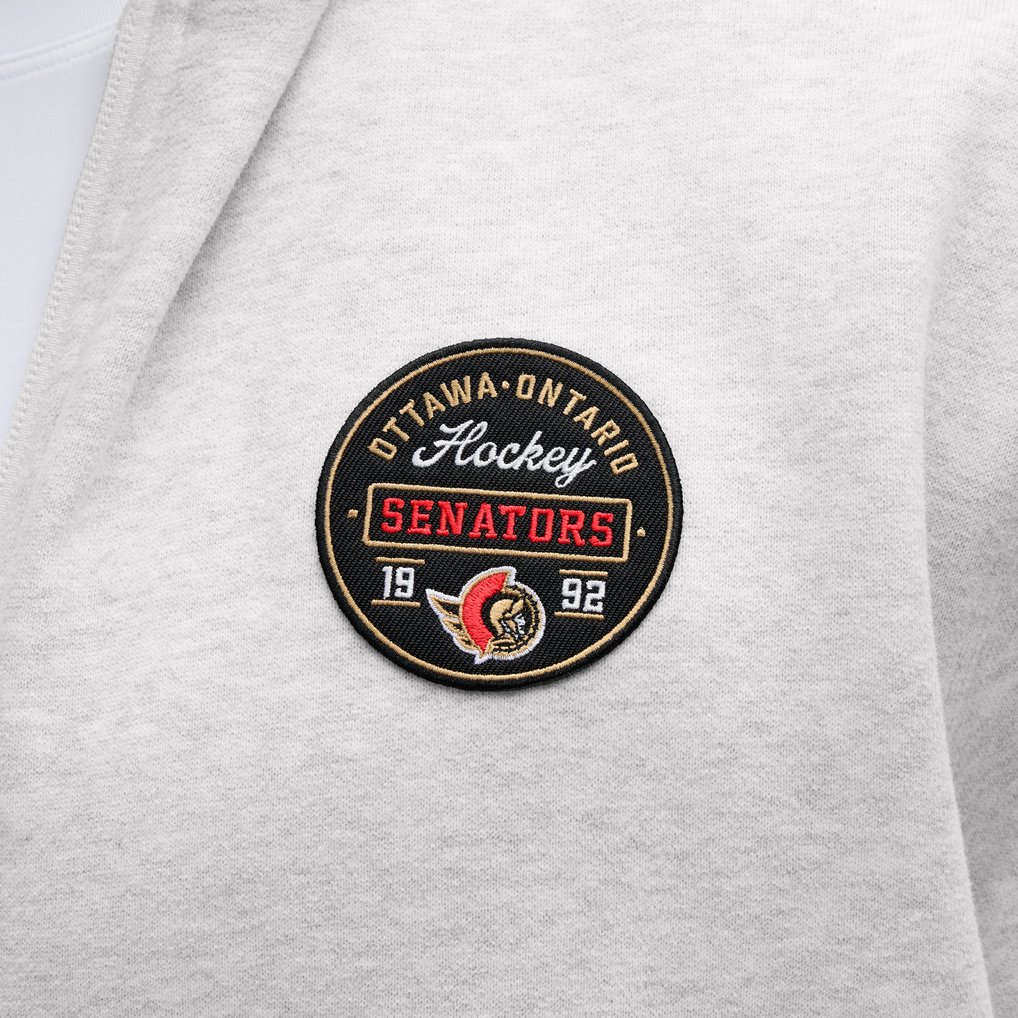 Ottawa Senators lululemon Steady State Full-Zip Hoodie - Heathered Core Ultra Light Grey