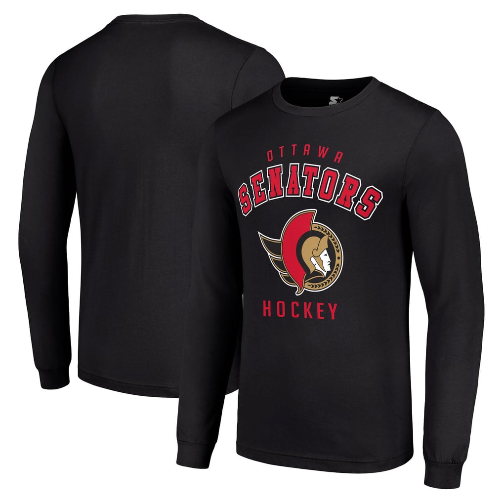 Ottawa Senators Starter Logo Long Sleeve T-Shirt - Black