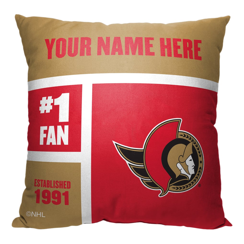 Ottawa Senators The Northwest Group 18'' x 18'' Personalized Throw Pillow