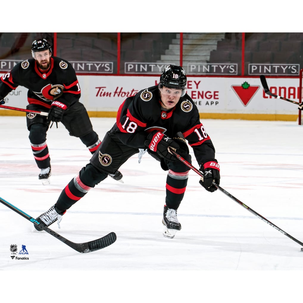 Tim Stutzle Ottawa Senators Fanatics Authentic Unsigned NHL Debut Photograph