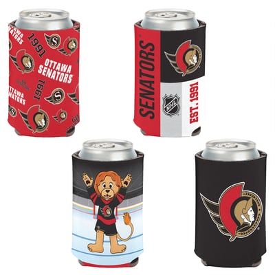 Ottawa Senators WinCraft 4-Pack 12oz. Can Cooler Set