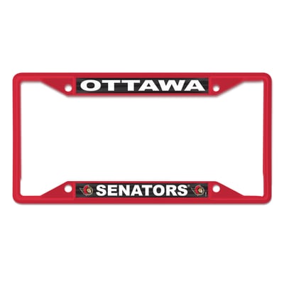 Ottawa Senators WinCraft Chrome Color License Plate Frame