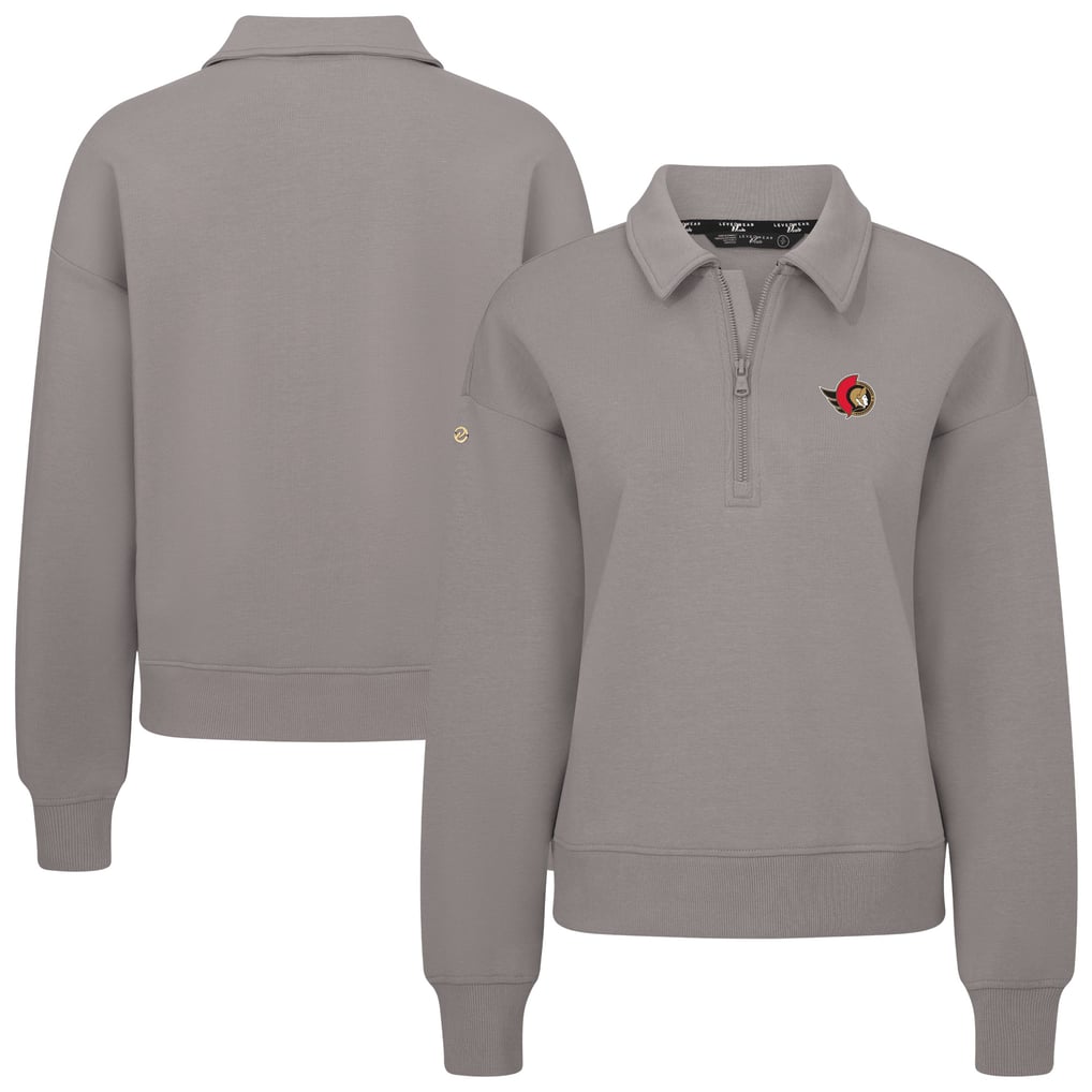  Ottawa Senators Levelwear Women's  Canmore Quarter-Zip Pullover - Gray