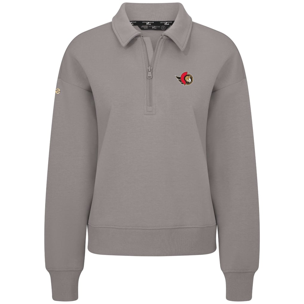  Ottawa Senators Levelwear Women's  Canmore Quarter-Zip Pullover - Gray