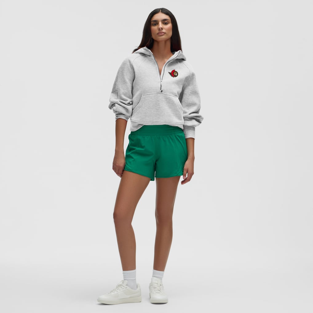Ottawa Senators lululemon Women's Scuba Oversized Half-Zip Hoodie - Heathered Core Ultra Light Grey