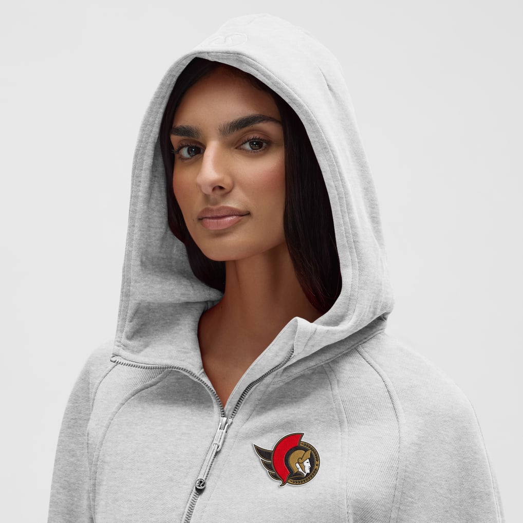 Ottawa Senators lululemon Women's Scuba Oversized Half-Zip Hoodie - Heathered Core Ultra Light Grey