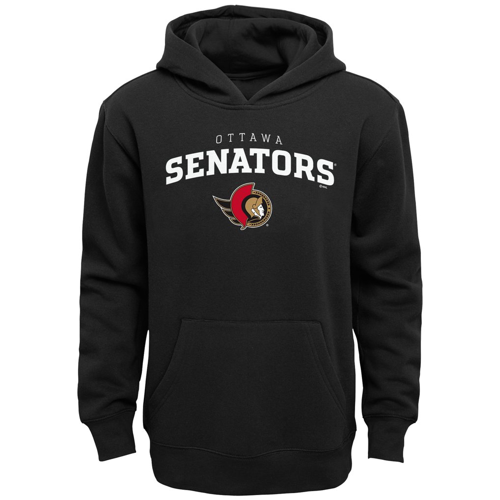 Ottawa Senators Youth Team Lock Up Pullover Hoodie - Black