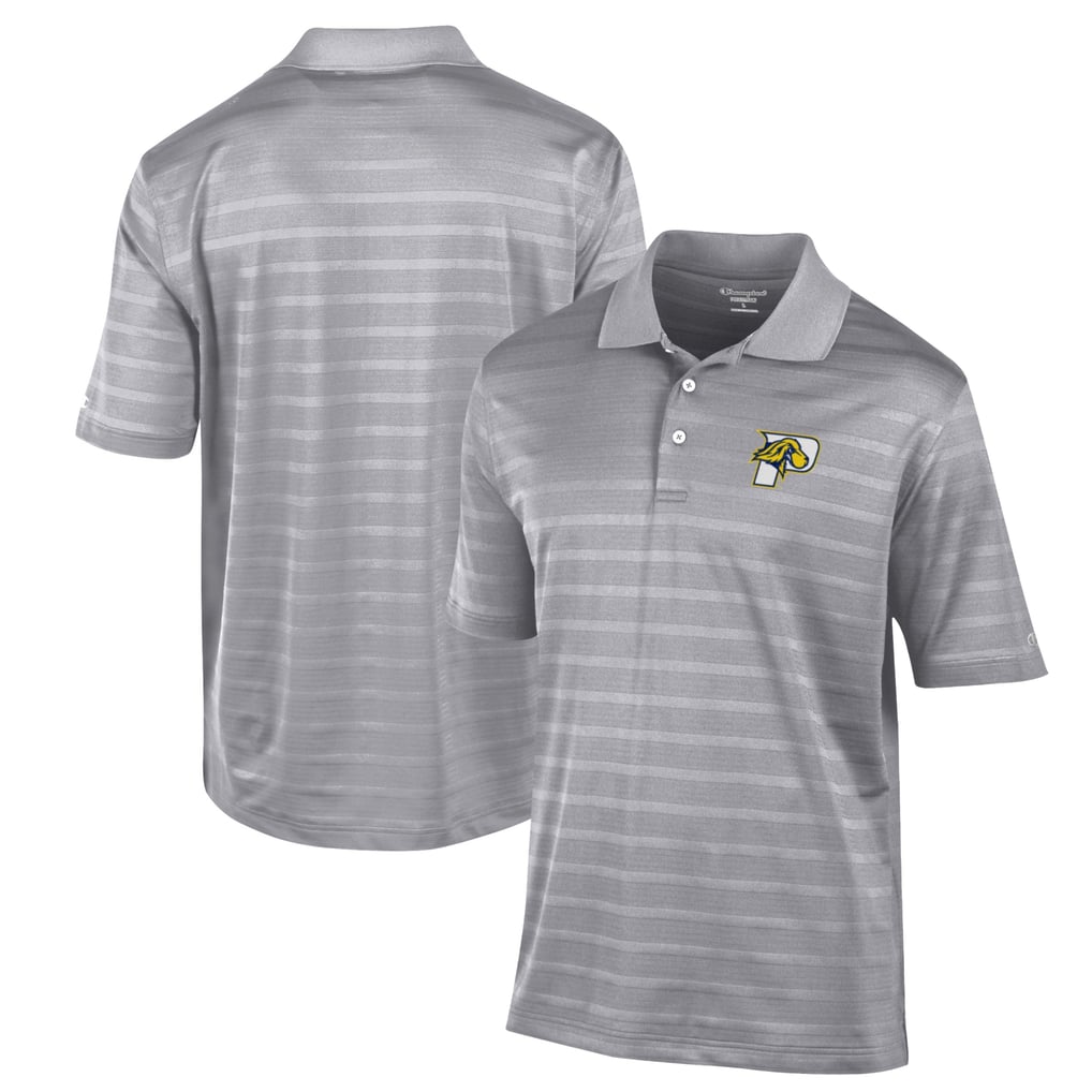 Pace University Setters Champion Textured Solid Polo - Gray