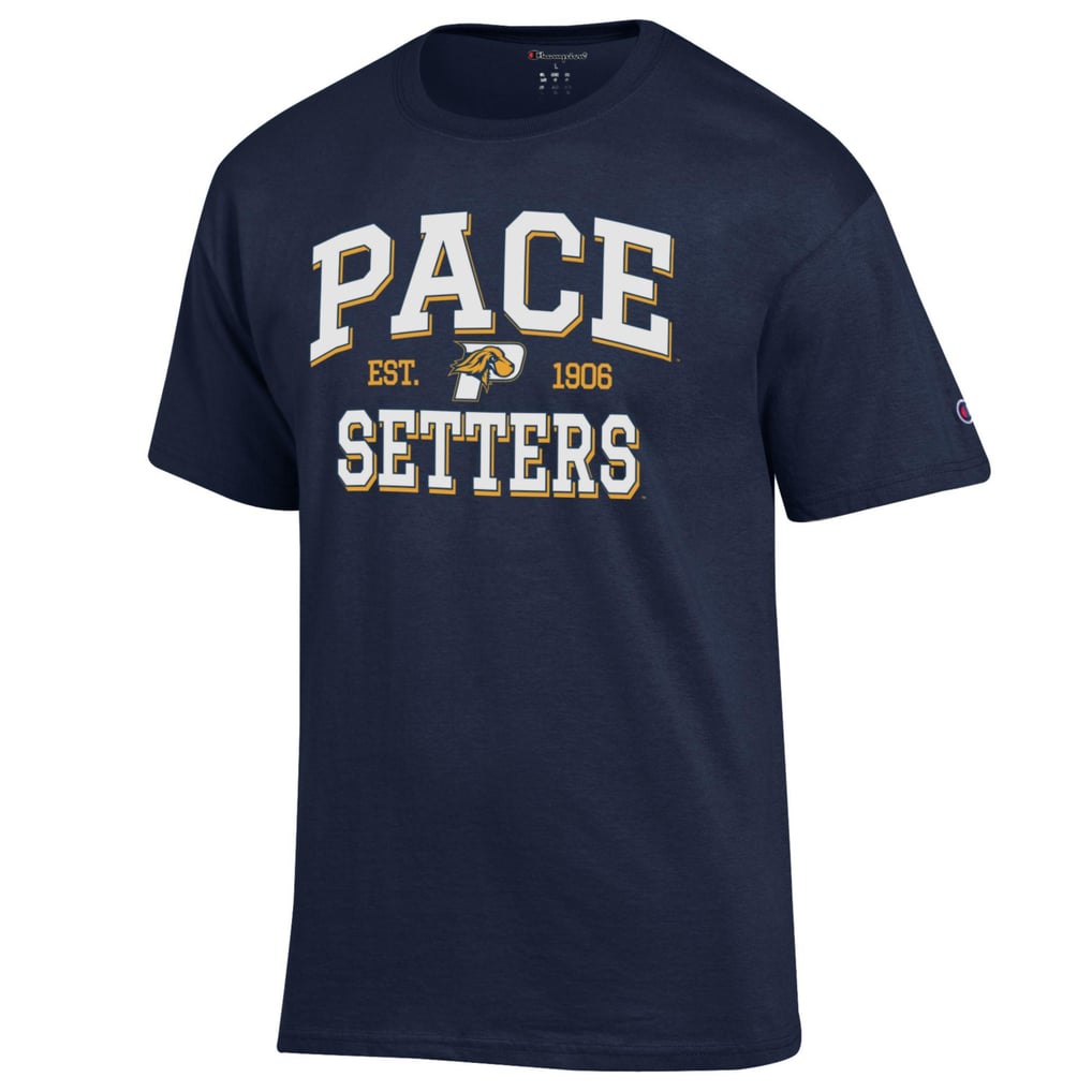 Pace University Setters Champion Est. Date Jersey T-Shirt - Navy