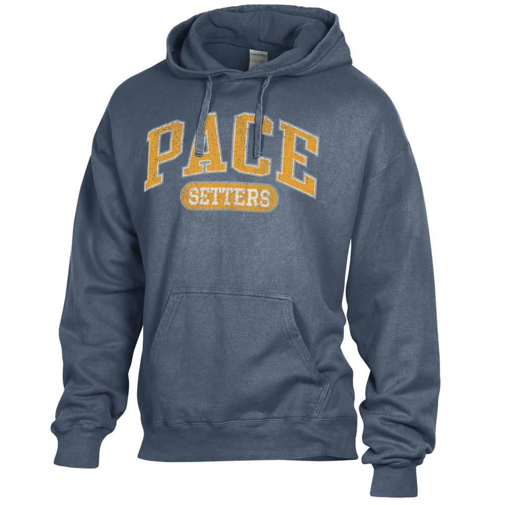  Pace University Setters Comfort Wash Lightweight Fleece Pullover Hoodie - Blue