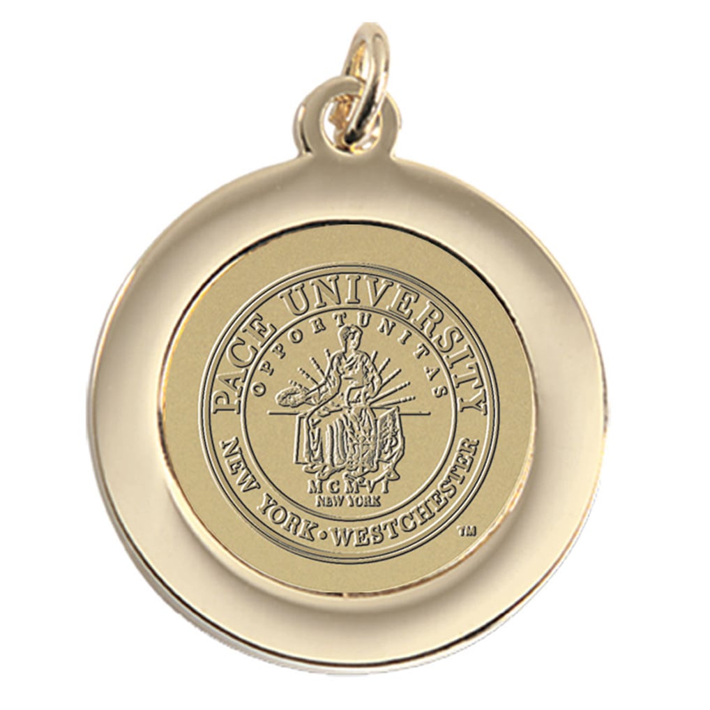 Pace University Setters Women's Pendant - Gold