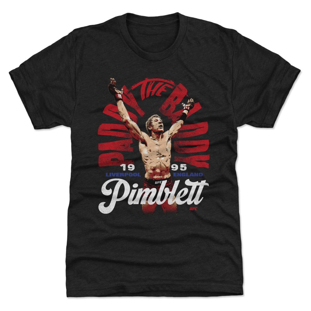  Paddy Pimblett 500 Level "The Baddy" Premium Tri-Blend T-Shirt - Heather Black