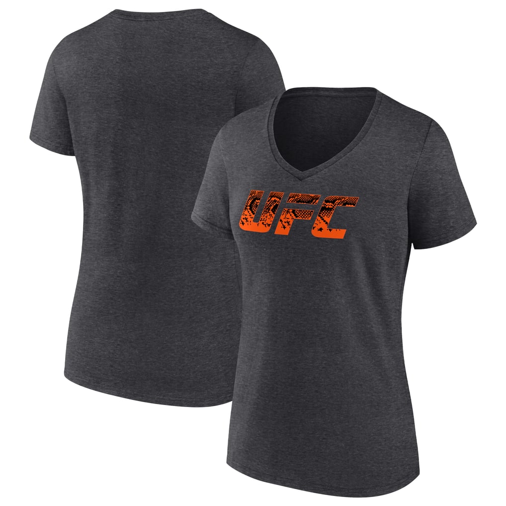 Paddy Pimblett Women's Unrivaled UFC Logo V-Neck T-Shirt - Charcoal