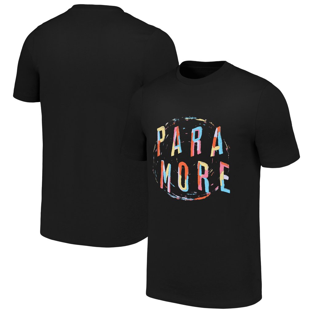 Paramore Unisex Spiral T-Shirt - Black