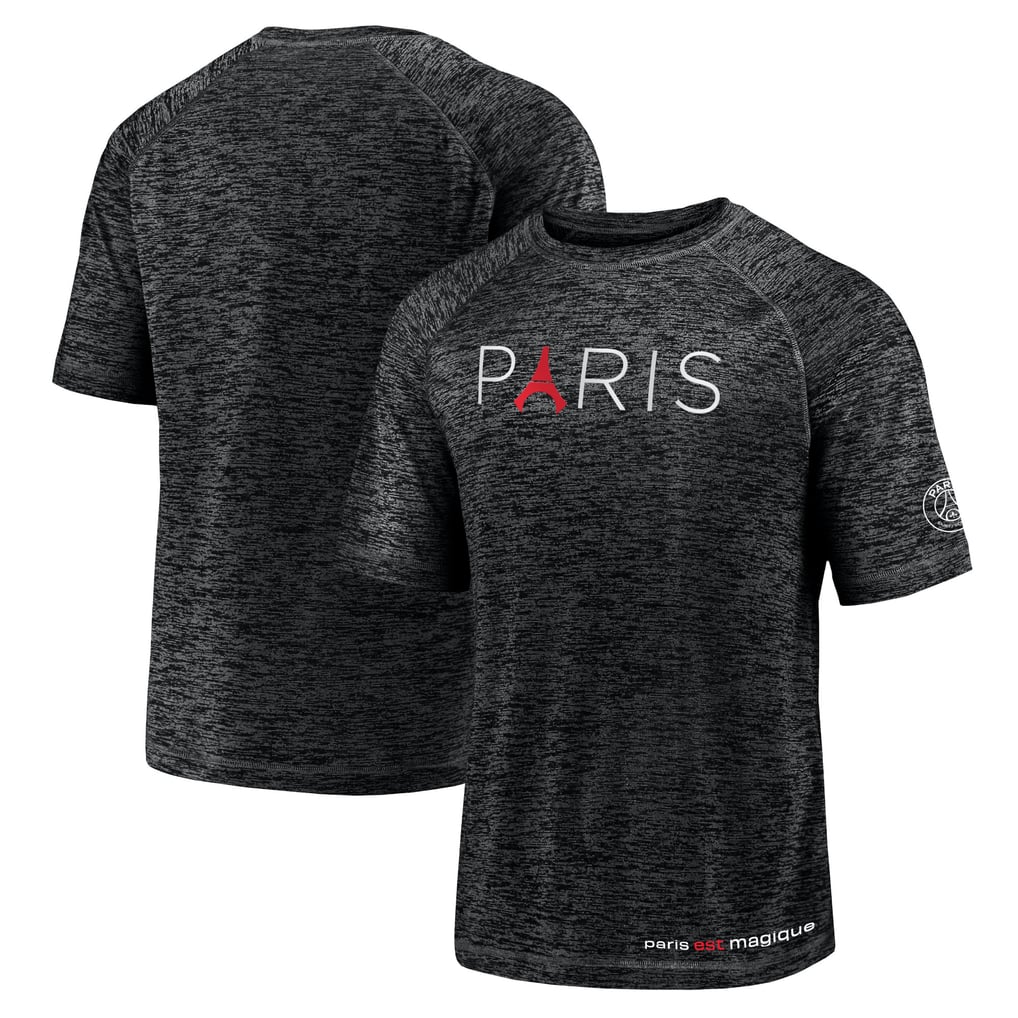 Paris Saint-Germain Fanatics Tower Space-Dye Raglan T-Shirt - Black