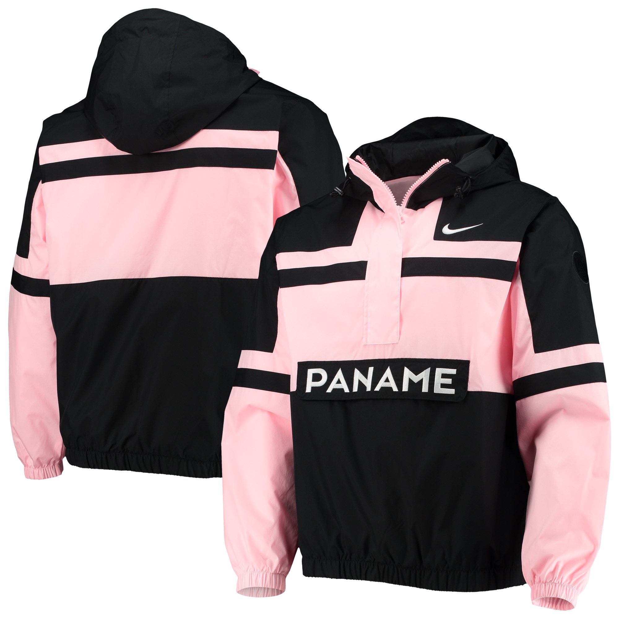 Paris Saint-Germain Nike Windrunner Half-Zip Jacket - Black/Pink
