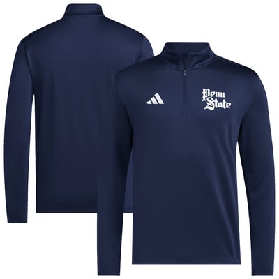Penn State Nittany Lions adidas 2026 Sideline Ultimate365 Woven Quarter-Zip Pullover - Navy