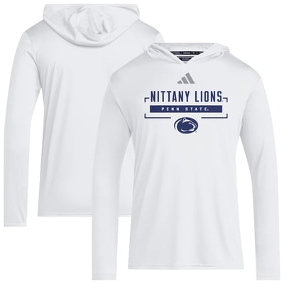 Penn State Nittany Lions adidas D4T Long Sleeve Hooded T-Shirt - White