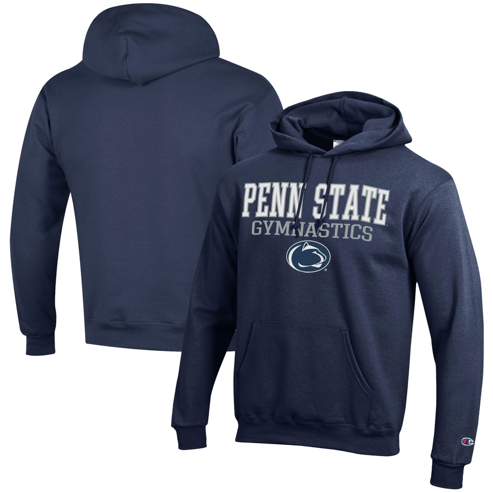  Penn State Nittany Lions Champion Gymnastics Stack Powerblend Pullover Hoodie - Navy