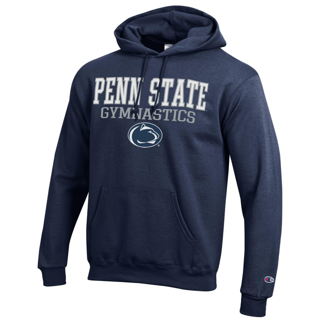  Penn State Nittany Lions Champion Gymnastics Stack Powerblend Pullover Hoodie - Navy