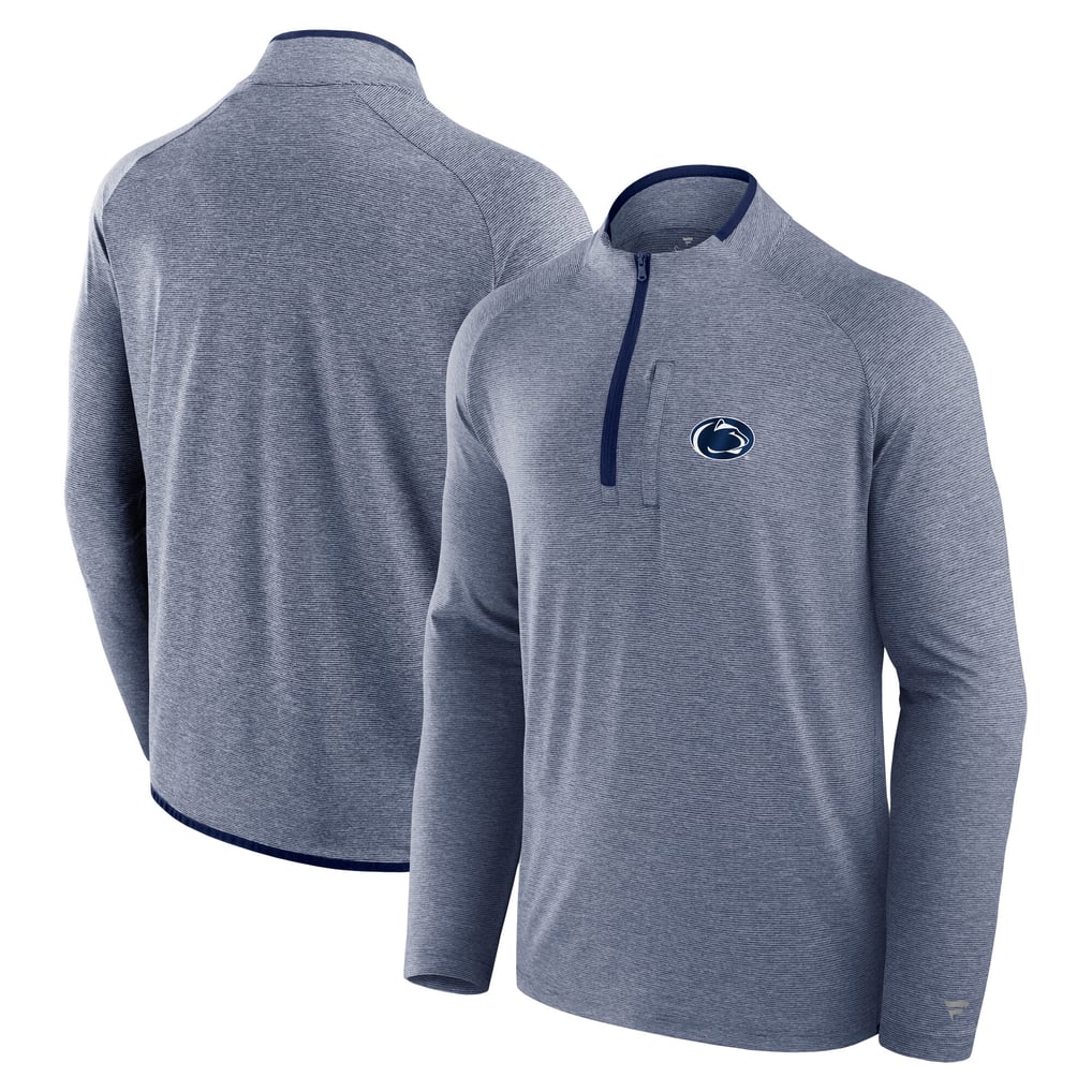 Penn State Nittany Lions Fanatics Mock Neck Half-Zip Pullover Jacket  - Navy