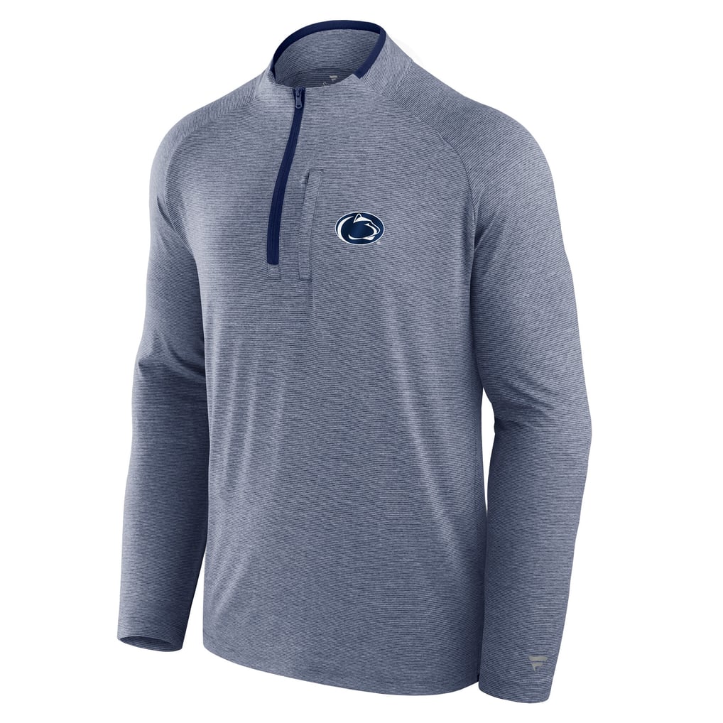 Penn State Nittany Lions Fanatics Mock Neck Half-Zip Pullover Jacket  - Navy