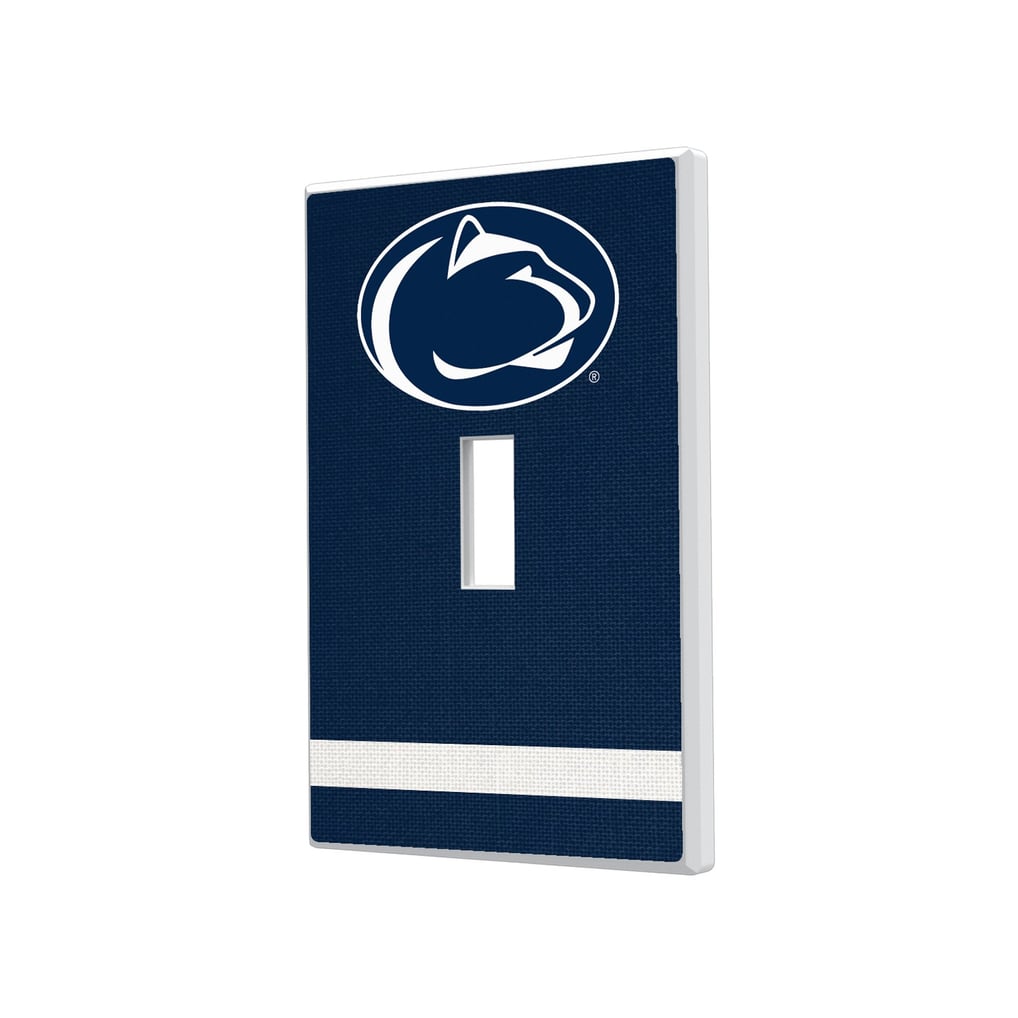 Penn State Nittany Lions Stripe Design Single Toggle Light Switch Plate
