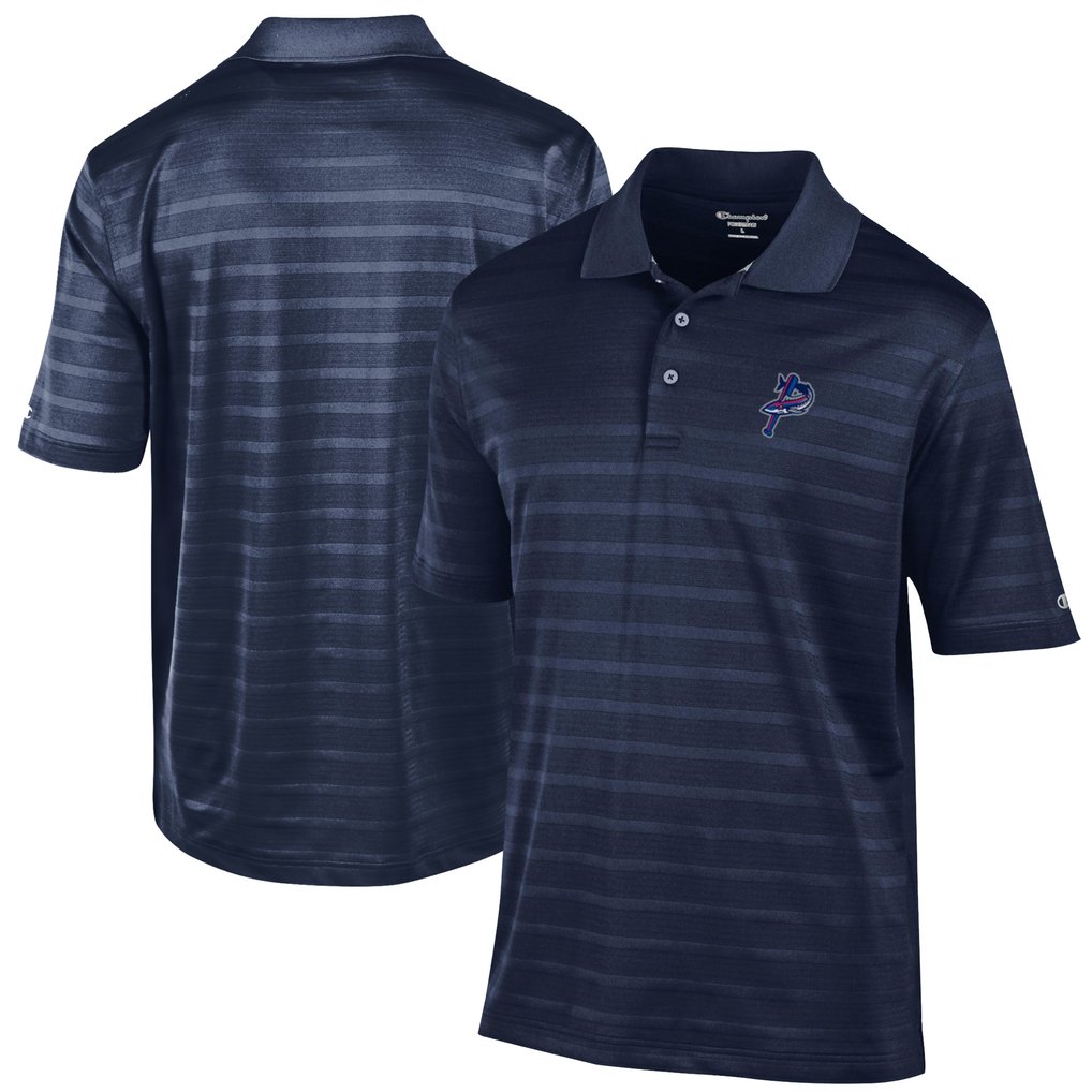 Pensacola Blue Wahoos Champion Textured Solid Polo - Navy