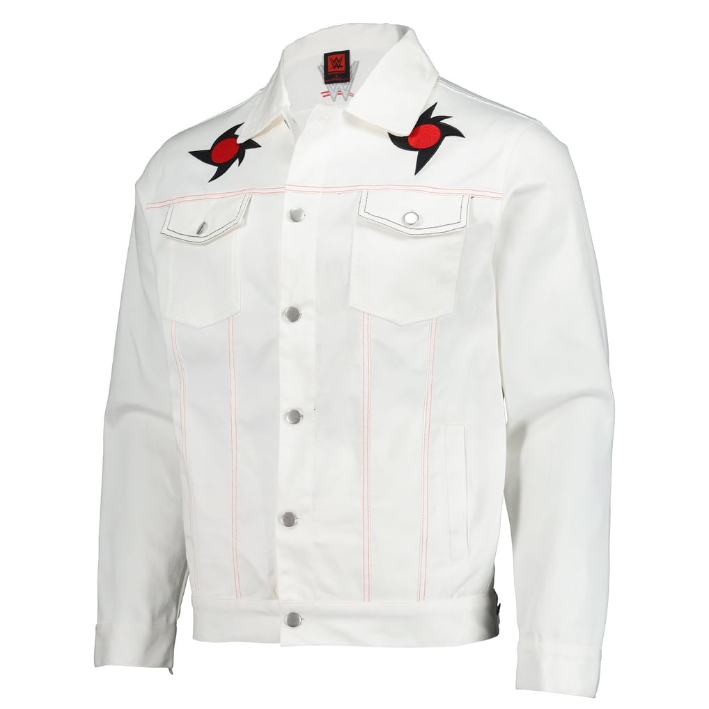 Penta Full-Button Denim Jacket - White