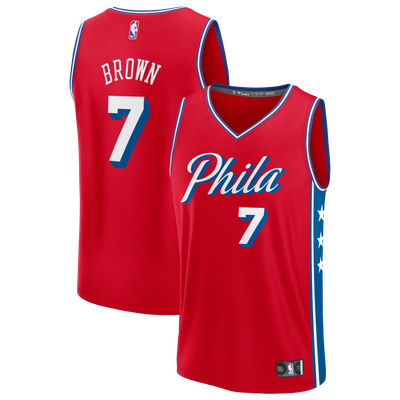 Jaylen Brown Philadelphia 76ers Fanatics Fast Break Jersey - Statement Edition - Red
