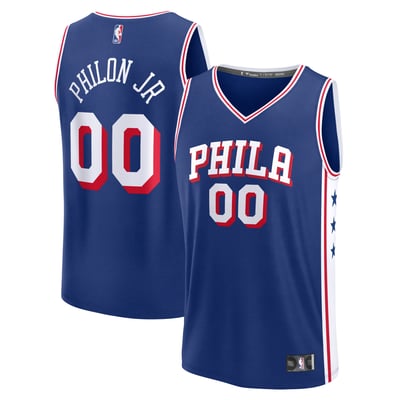Labaron Philon Jr Philadelphia 76ers Fanatics 2026 NBA Draft First Round Pick Fast Break Jersey - Icon Edition - Royal