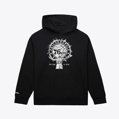 LeBron James Philadelphia 76ers Mitchell & Ness Witness Hoodie - Black
