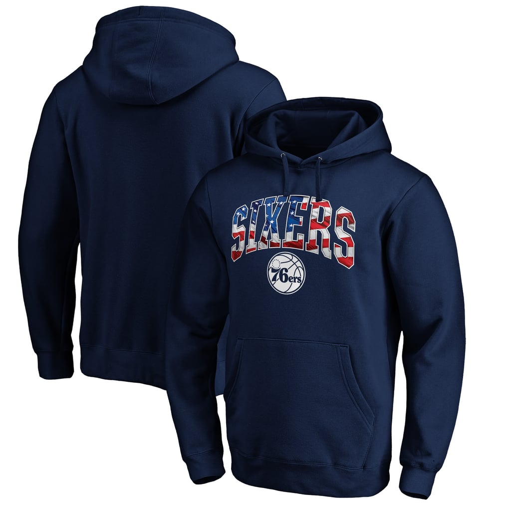 Philadelphia 76ers Banner Wave Pullover Hoodie - Navy