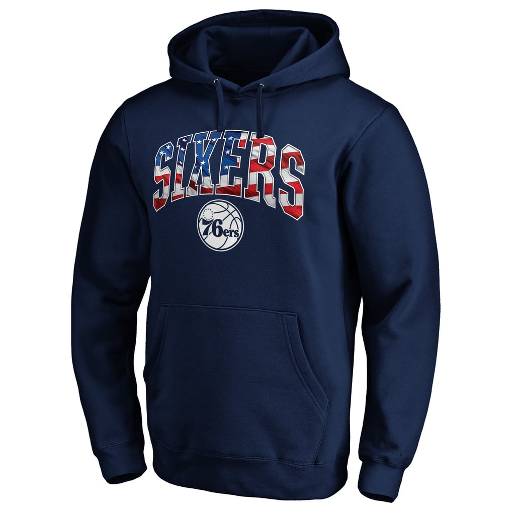 Philadelphia 76ers Banner Wave Pullover Hoodie - Navy