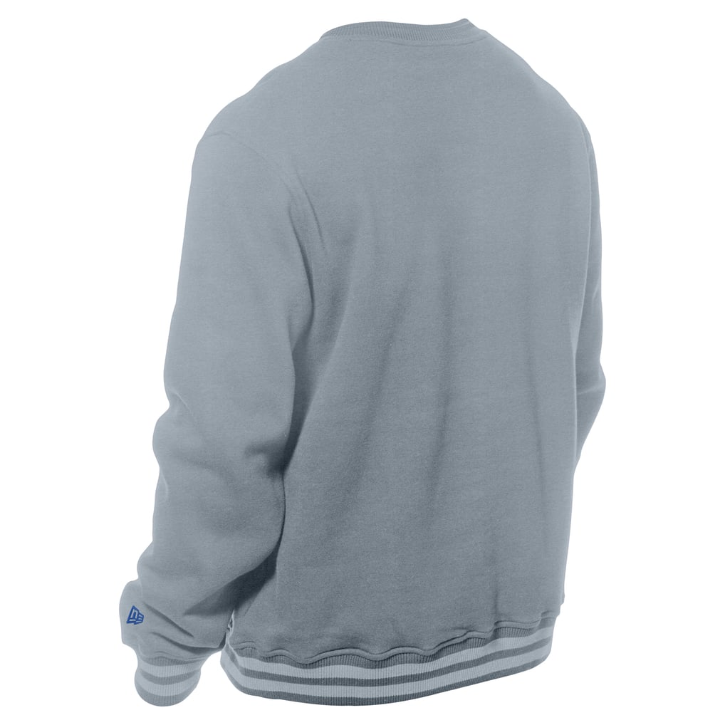 Philadelphia 76ers New Era Chenille Cross Over Pullover Sweatshirt - Gray