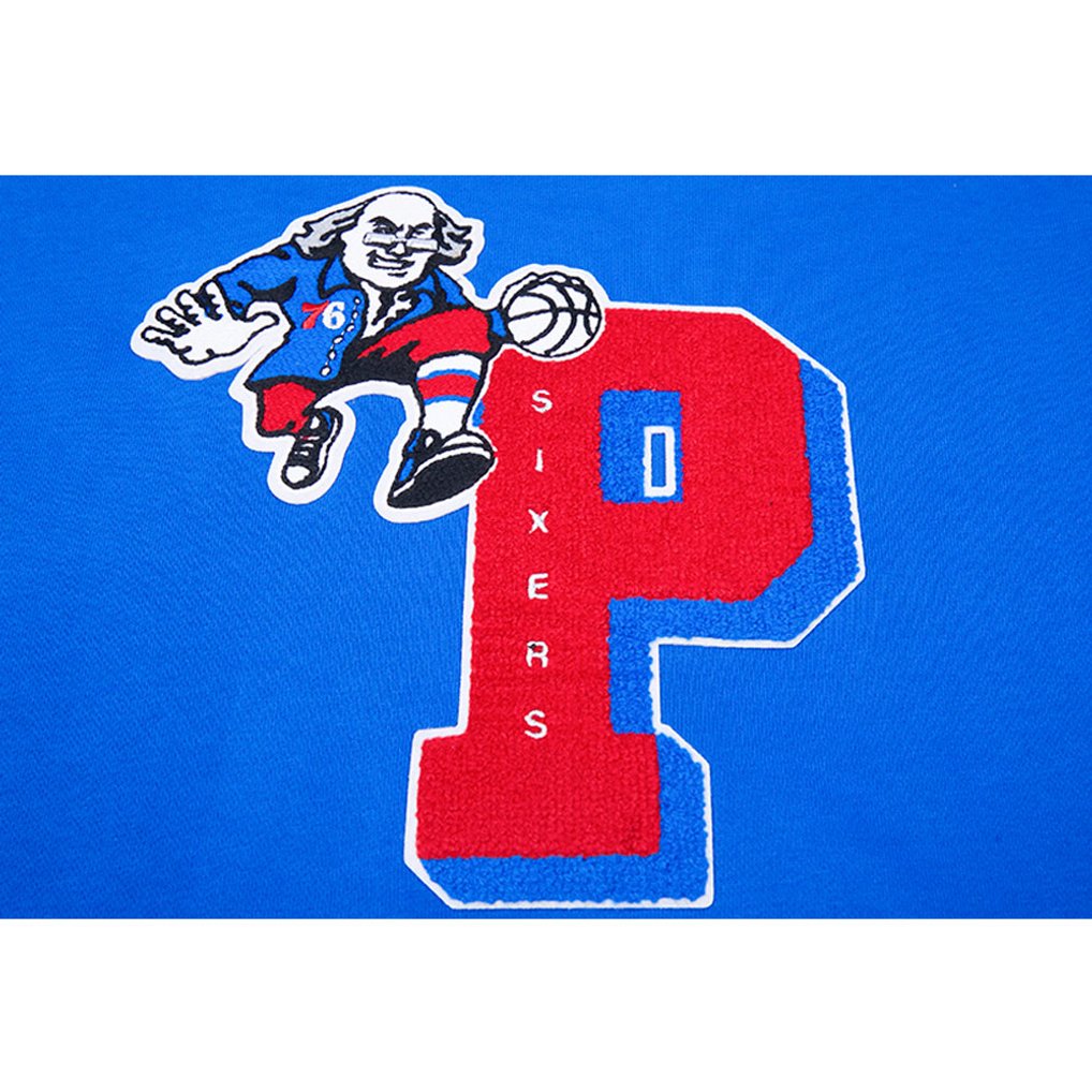 Philadelphia 76ers Pro Standard Women's Mash Up Pullover Sweatshirt - Royal