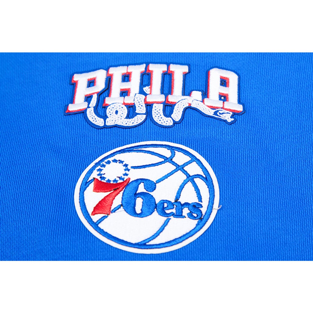 Philadelphia 76ers Pro Standard Women's Mash Up Pullover Sweatshirt - Royal