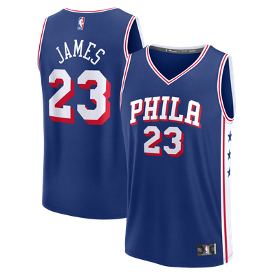LeBron James Philadelphia 76ers Fanatics Youth Fast Break Jersey - Icon Edition - Royal