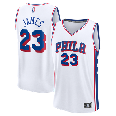 LeBron James Philadelphia 76ers Fanatics Youth Fast Break Jersey - Association Edition - White
