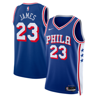 LeBron James Philadelphia 76ers Nike Youth Swingman Jersey - Icon Edition - Royal