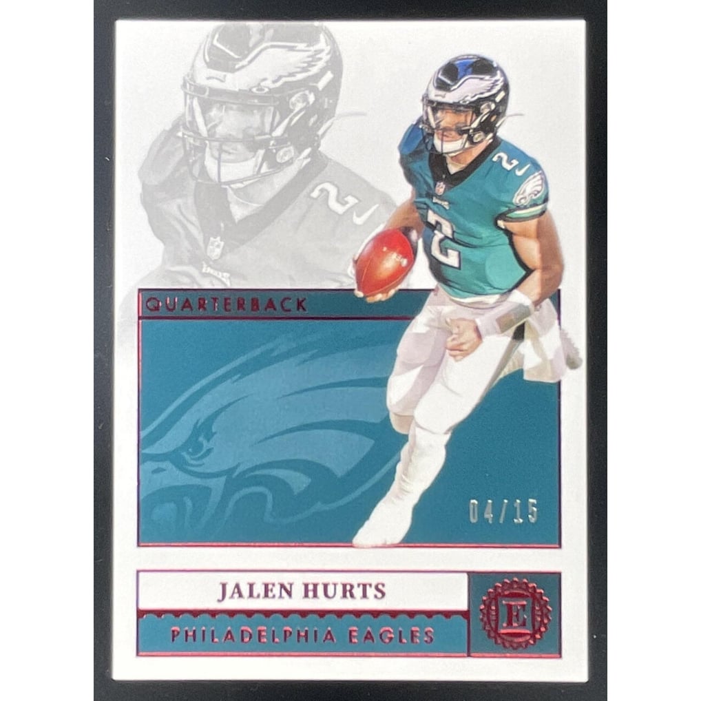 2021 Panini Encased Ruby #74 Jalen Hurts /15