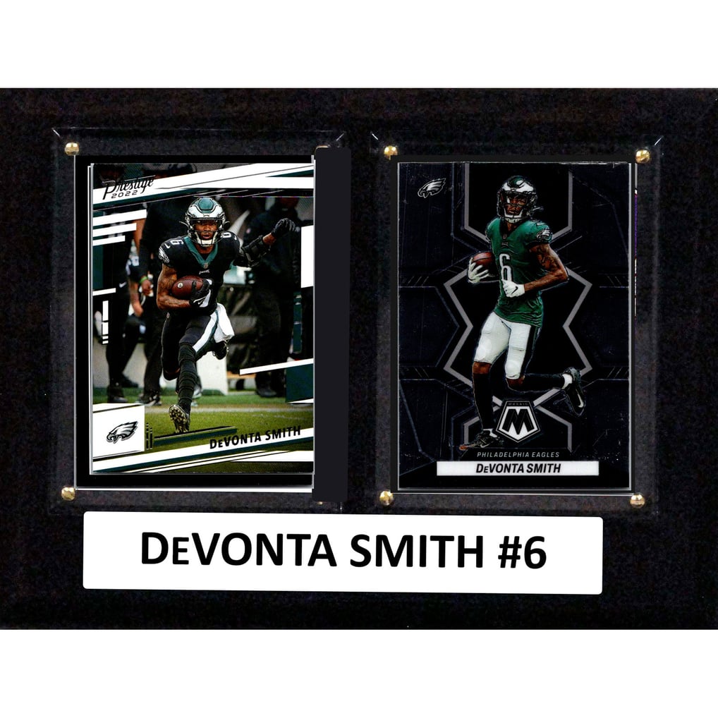 DeVonta Smith Philadelphia Eagles 6" x 8" Trading Card Plaque