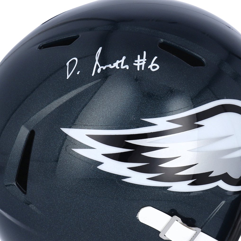 DeVonta Smith Philadelphia Eagles Fanatics Authentic Autographed Riddell Speed Replica Helmet