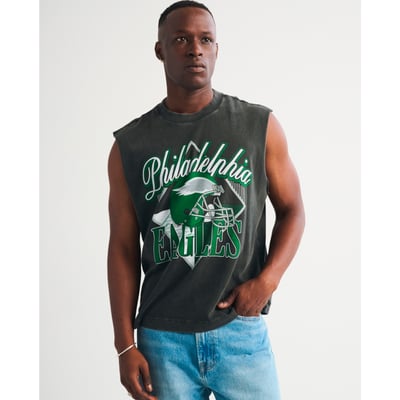 Philadelphia Eagles Abercrombie & Fitch Tank Top - Black