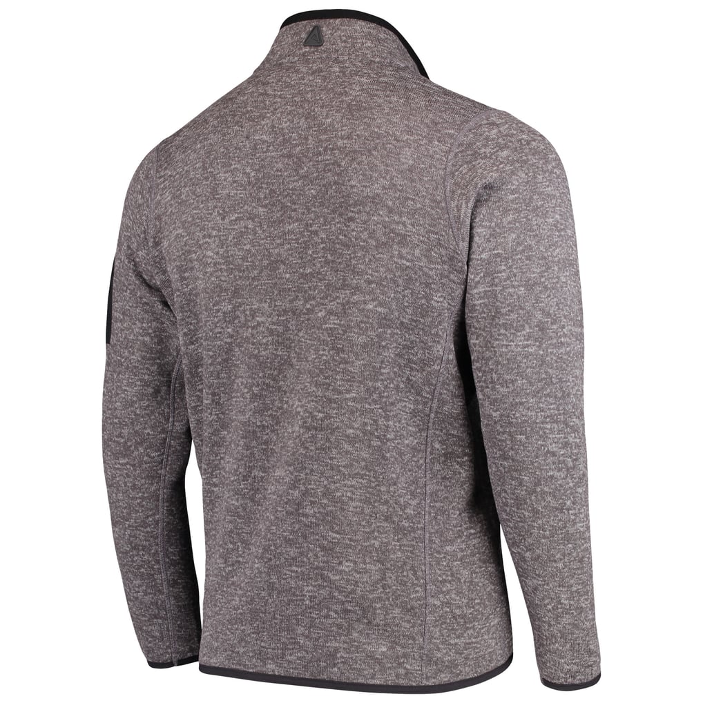 Philadelphia Eagles Antigua Fortune Quarter-Zip Pullover Jacket - Charcoal