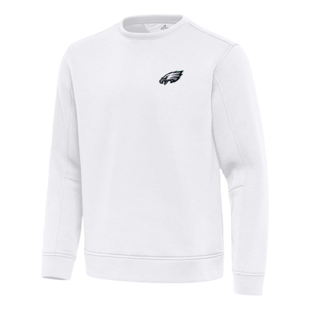 Philadelphia Eagles Antigua Relevant Lightweight Pullover Sweatshirt - White