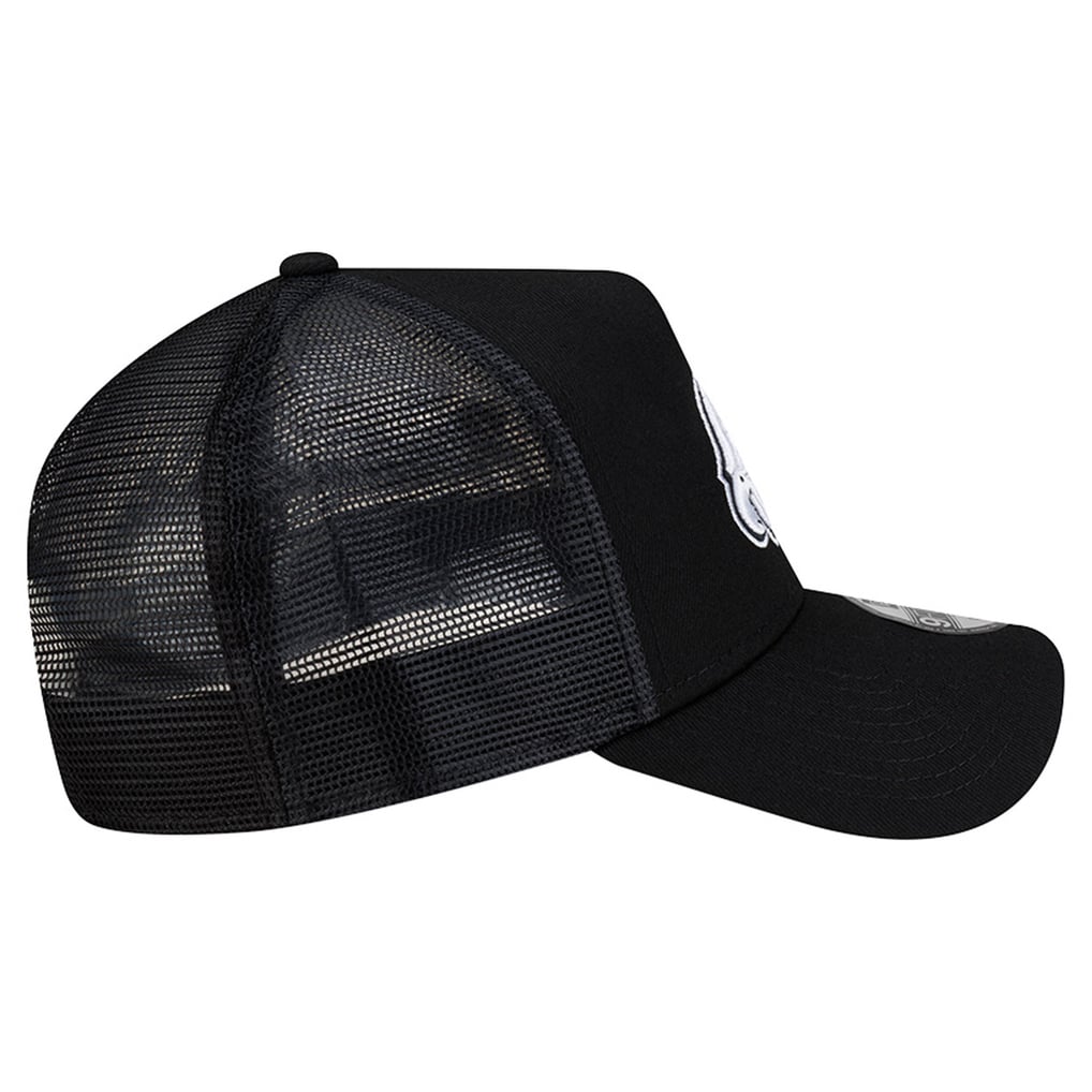 Philadelphia Eagles New Era City Script 9FORTY A-Frame Adjustable Hat - Black